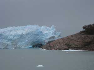 Glacier Moreno blocking Lake Argentina